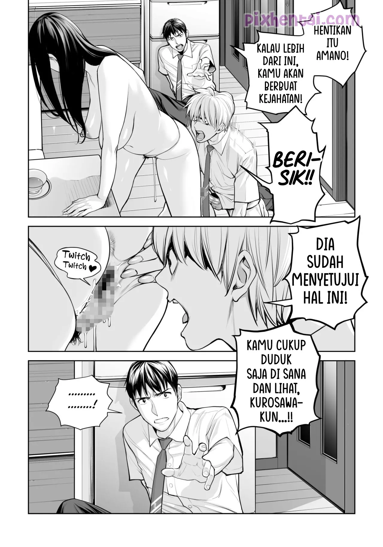 Komik hentai xxx manga sex bokep Kurokami Onna no Fudeoroshi Mbak-Mbak Kasir Bohay Penggoda Perjaka 45